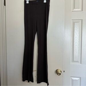 Brown Ribbed Comfy Women's Pants